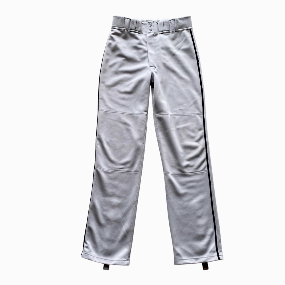 Easton Gray w/Black Stripe Baseball Pants